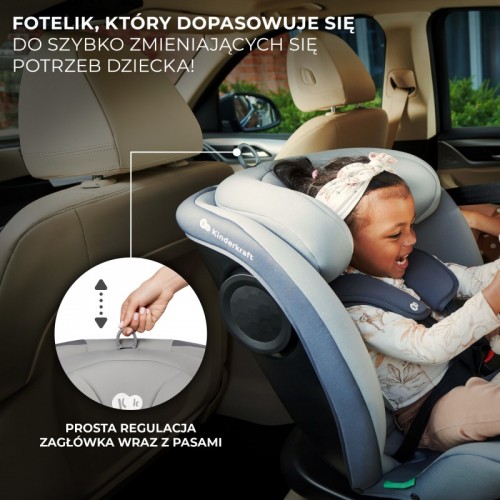 Kinderkraft седиште I-GROW I-SIZE 40-150 cm 0-36 kg isofix black