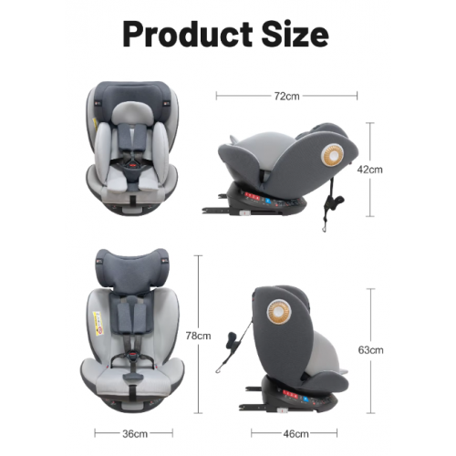 Liberta седиште SIRIUS2 0-36kg 360° ISOFIX black 
