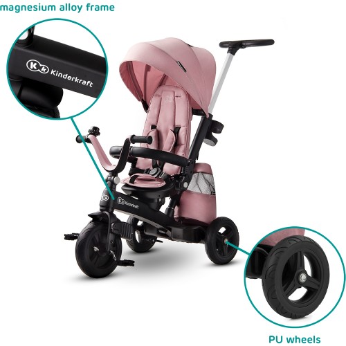 Kinderkraft трицикл EASY TWIST (5 in 1) platinum grey