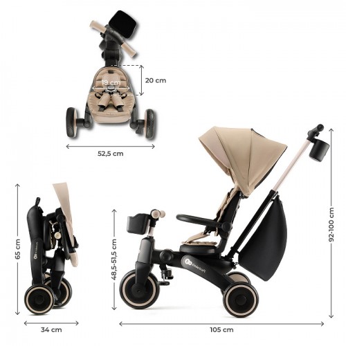 Kinderkraft трицикл JAZZ 2 (6 in 1) beige