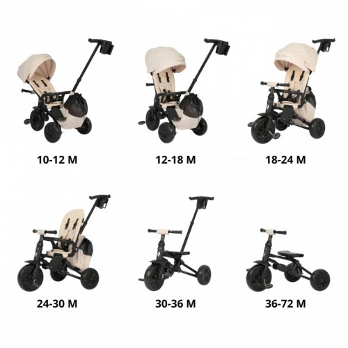 QPlay трицикл NOVA MAX (6 in 1) beige
