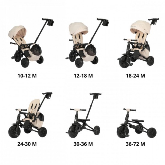 QPlay трицикл NOVA MAX (6 in 1) beige