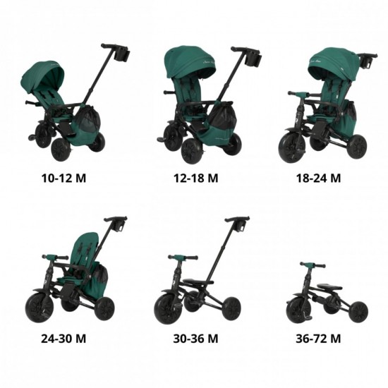 QPlay трицикл NOVA MAX (6 in 1) green