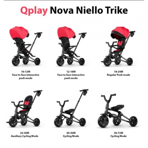QPlay трицикл NOVA (4 in 1) khaki