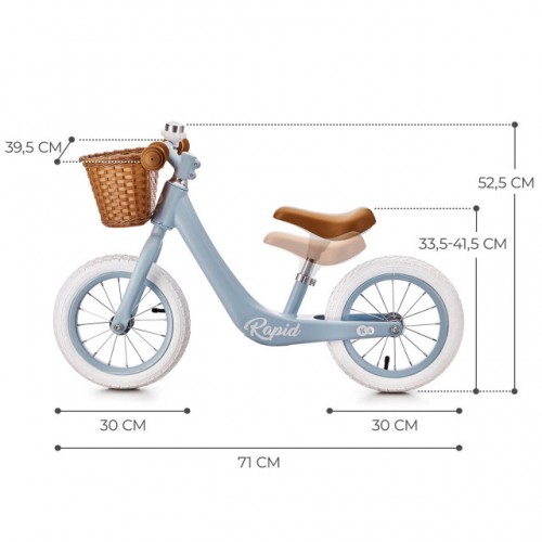 Kinderkraft баланс велосипед RAPID 2 blue breeze