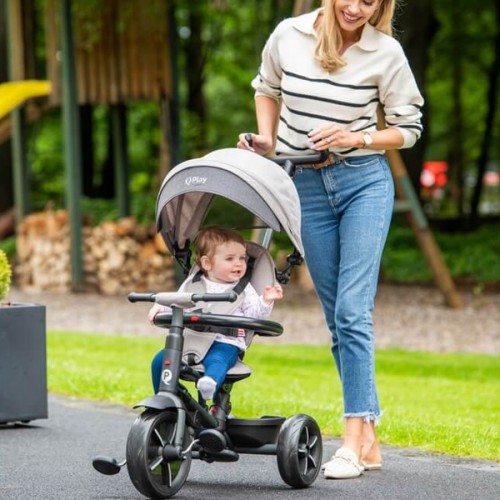 QPlay трицикл RITO STAR grey