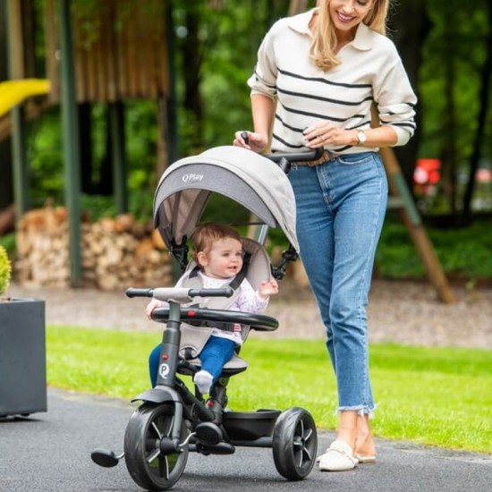 QPlay трицикл RITO STAR grey