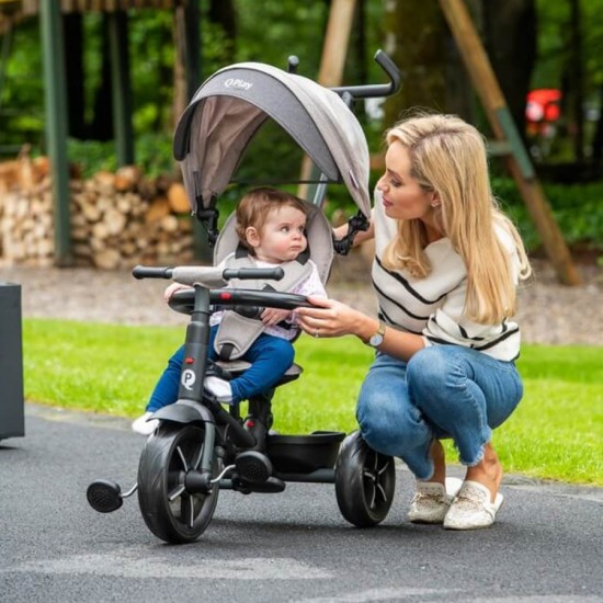 QPlay трицикл RITO STAR grey