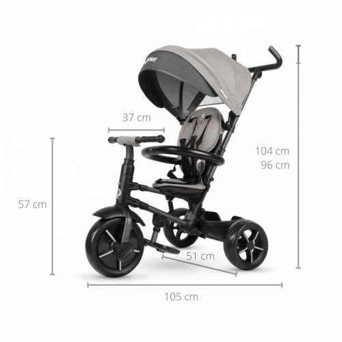 QPlay трицикл RITO STAR grey