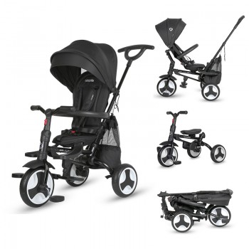 Coccolle трицикл на склопување SPECTRA PLUS (5 in 1) jet black 2025