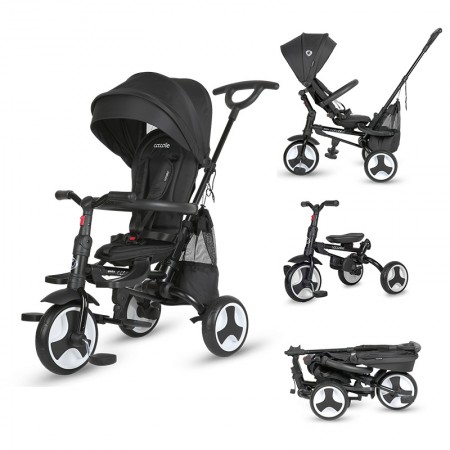 Coccolle трицикл на склопување SPECTRA PLUS (5 in 1) jet black 2025