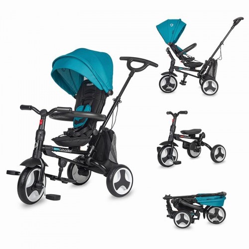 Coccolle трицикл на склопување SPECTRA (5 in 1) turquoise
