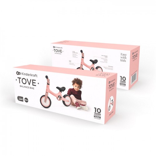 Kinderkraft баланс велосипед TOVE desert pink
