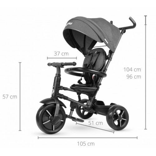 QPlay трицикл RITO STAR black