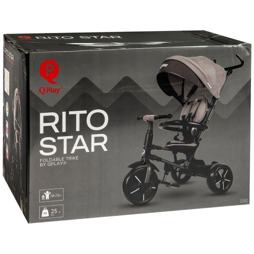 QPlay трицикл RITO STAR black