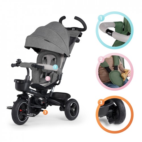 Kinderkraft трицикл SPINSTEP (5 in 1) grey