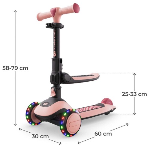 Kinderkraft тротинет HALLEY 2 pink