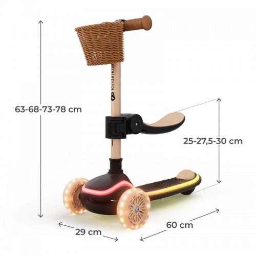 Kinderkraft тротинет RAKET UP beige