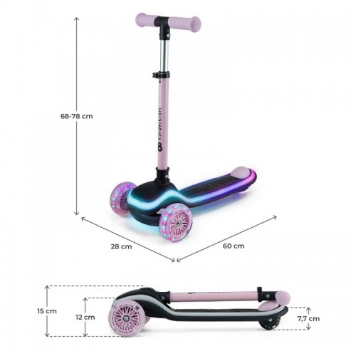 Kinderkraft тротинет RAKET pink