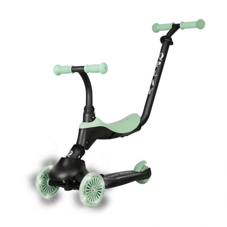 QPLAY тротинет за деца SEMA 6 in 1 EVO green