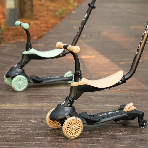 QPLAY тротинет за деца SEMA 5 in 1 EVO green