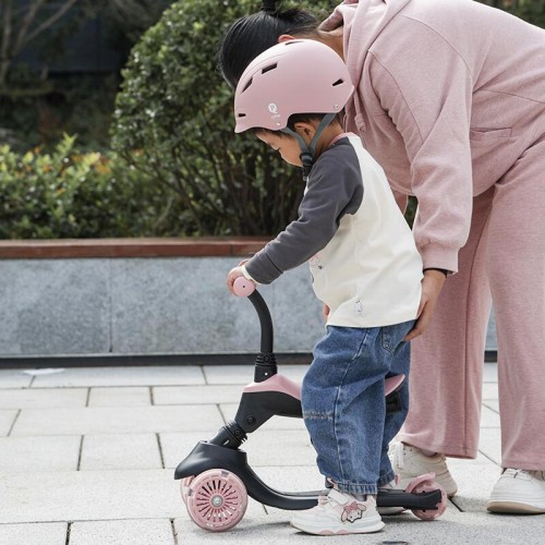 QPLAY тротинет за деца SEMA 5 in 1 EVO pink