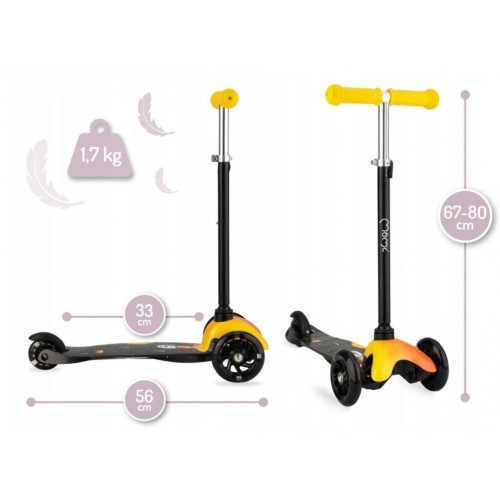 MoMi WEENDY тротинет за деца orange rocket