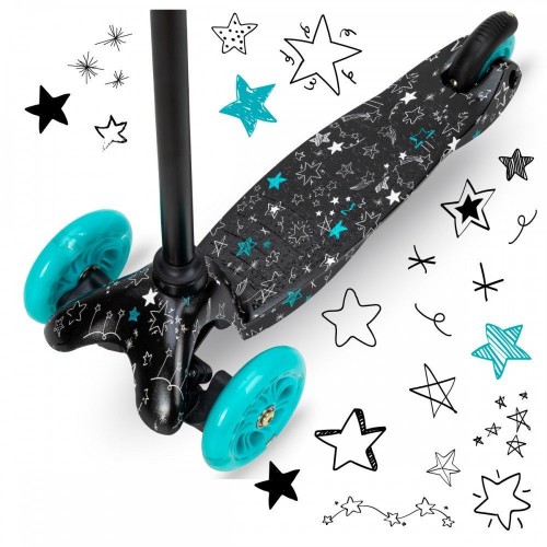 MoMi WEENDY тротинет за деца turquoise stars