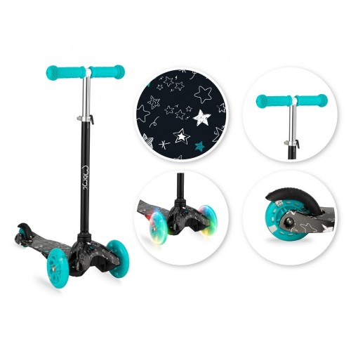 MoMi WEENDY тротинет за деца turquoise stars